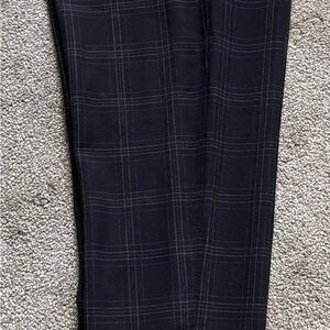 NWT Zara Dark Checkered Melange Pants-32x29